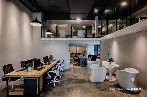 40万元办公空间400平米装修案例_效果图 - loft办公室 - 设计本