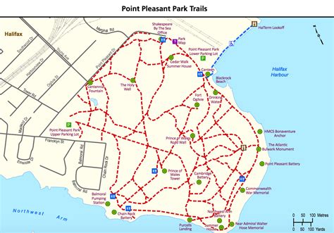 Point Pleasant Park Map