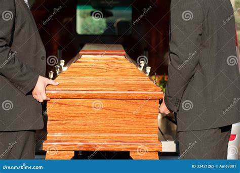 Coffin Bearer Carrying Casket At Funeral Royalty-Free Stock Photography ...