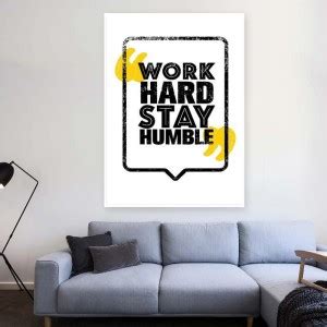Work Hard Quote Big Jumbo Poster Fine Art Print - The Art Bundle ...