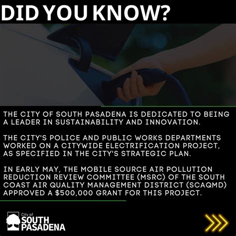 Police Department Electric Fleet Conversion - City of South Pasadena