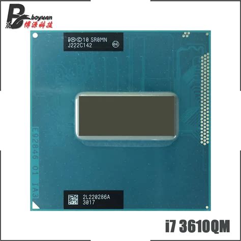 Intel Core i7 3610QM i7 3610QM SR0MN 2.3 GHz Quad Core Eight Thread CPU ...