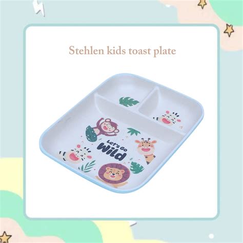 Stehlen kids toast plate, Pure melamine, WILD JUNGLE