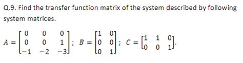 Image result for Transfer Function Matrix