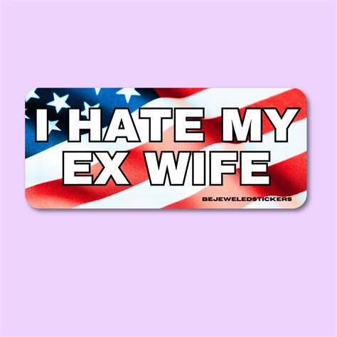 i hate my ex wife – bejeweled stickers