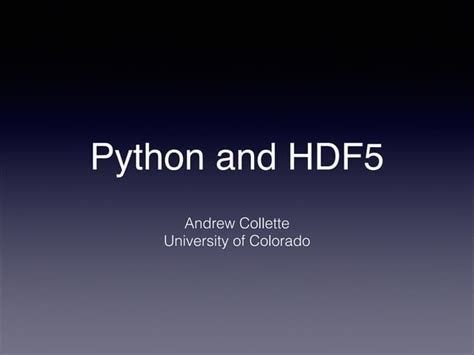 Image result for HDF5 Python