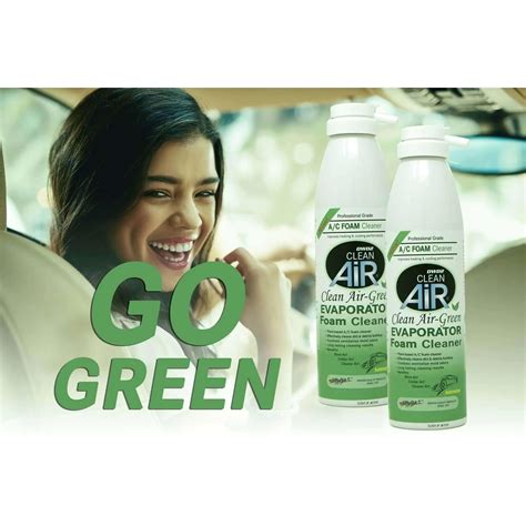 Clean Air® Green - Automotive A/C Evaporator Cleaner with Plant-Based ...