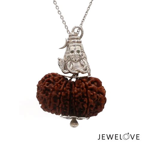 Jewelove™ Pendants Platinum Shiva Ji Pendant with Gouri Shankar ...