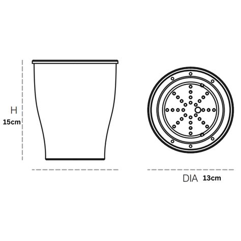 Clear Pot 5 Inch- Selfwatering Pot – Hug A Plant