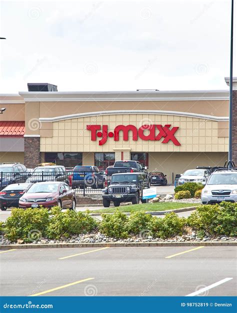 TJ Maxx store and logo. editorial stock image. Image of shopping - 98752819