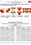 Image result for Chart for 8 at a Time Flying Geese