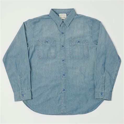 Full Count 4810 5oz Chambray Work Shirt - Heavy Wash | SON OF A STAG