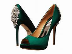 Emerald Green Heels For Wedding by Shoes Post Badgley Mischka Kiara Emerald Green Satin Emerald Green Heels For Wedding