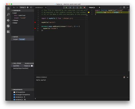Debug Electron App 的图像结果