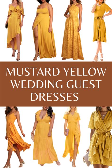 yellow wedding guest dress