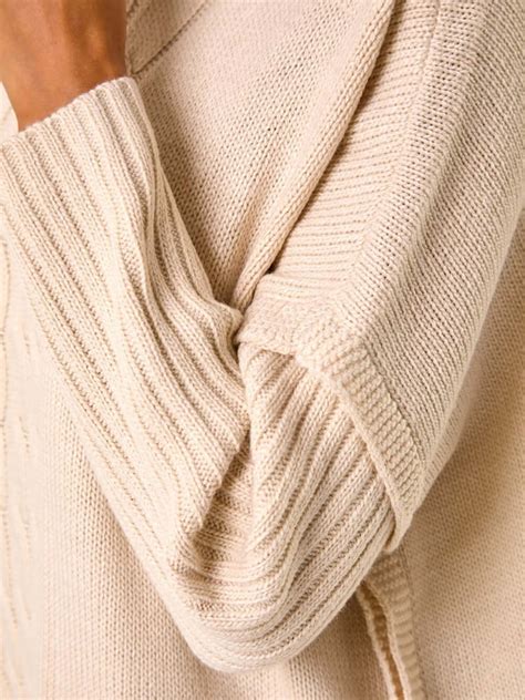 Buy Roman Natural Cable Knit Poncho Jumper from Next India