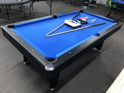 Navy Blue Felt Pool Table