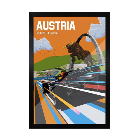 Austrian Grand Prix Art Poster | Grand Prix Formula 1 Frame – Frameo Store