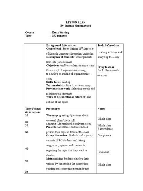 Assignment Lesson Plan 的图像结果