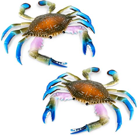 The Little Green Change Realistic Crab Toys - Educational Ocean Animals ...