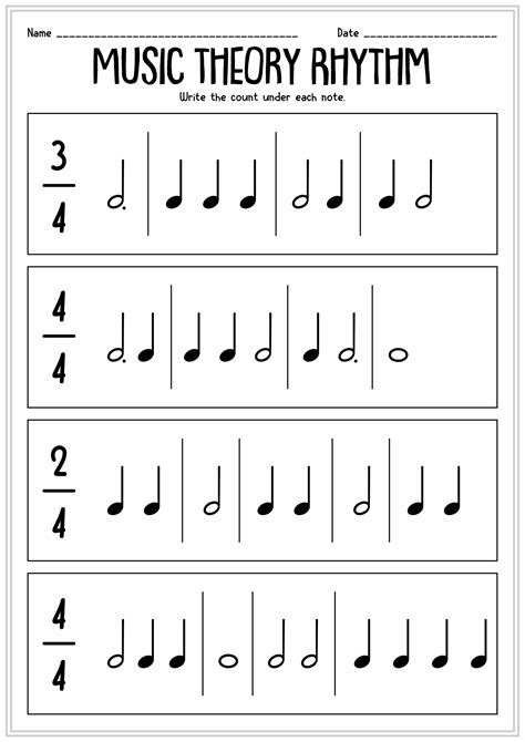 Image result for Fun Rhythm Worksheets