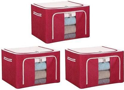 Crystal World Wardrobe Organizer, Storage Boxes for Clothes with Zip ...