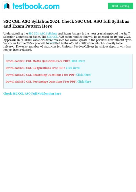 SSC CGL ASO Syllabus 2024 Check SSC CGL ASO full Syllabus and Exam ...