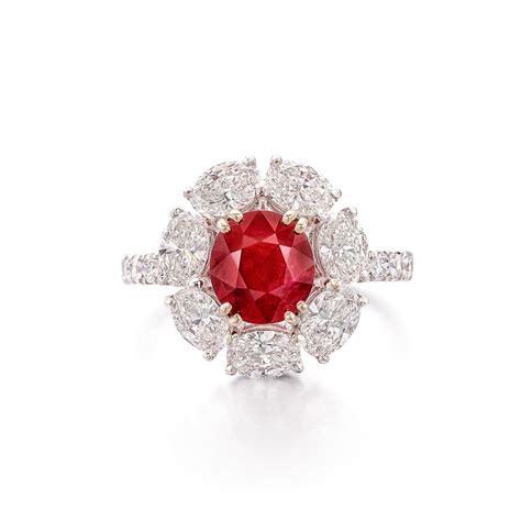 Ruby and Diamond Ring | 2.05克拉 天然「緬甸」未經加熱紅寶石 配 鑽石 戒指 | Important Jewels ...