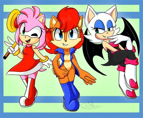 3 Favorite Sonic Female Characters by yoshiyoshi700 on DeviantArt