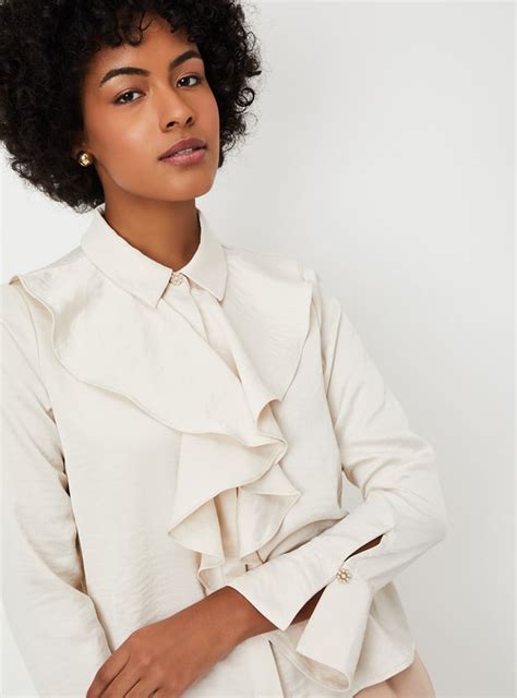 Buy Kalki x Max Women Solid Ruffle Blouse Online at just Rs. 999.0 ...