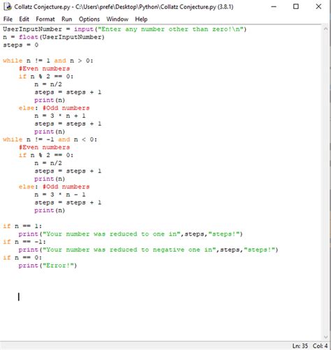Collatz Conjecture Python 的图像结果