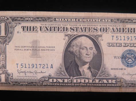 Series 1957 B One Dollar Silver Certificate