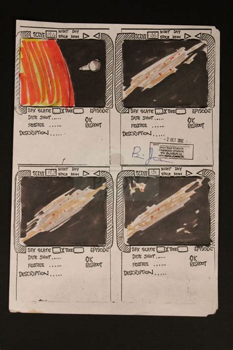 The Prop Gallery | Brian Johnson hand drawn storyboard artwork ...