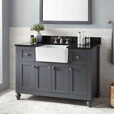 Bathroom Sink Cabinet by 48 Quot Nellie Farmhouse Sink Vanity Gray Bathroom Bathroom Sink Cabinet
