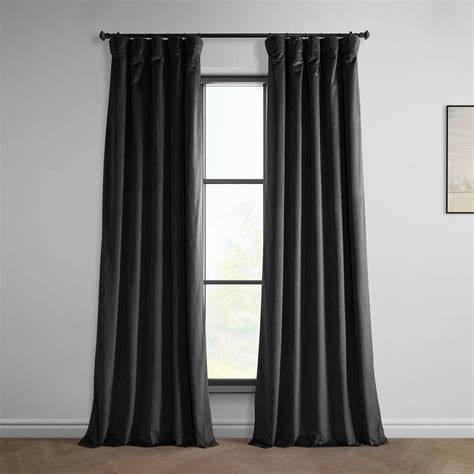 AllModern Matra Plush Velvet Curtains for Bedroom - Room Darkening ...