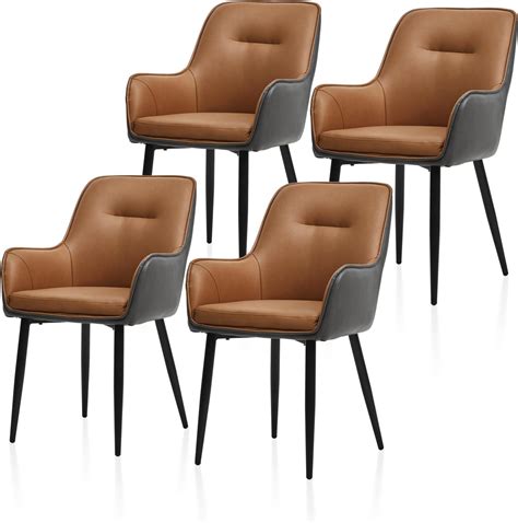 Amazon.com - TUKAILAi Modern Design Dining Chairs Set of 4, Faux ...
