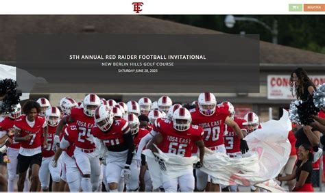 5th Annual Red Raider Football Invitational Golf Outing 6/28/25, New ...
