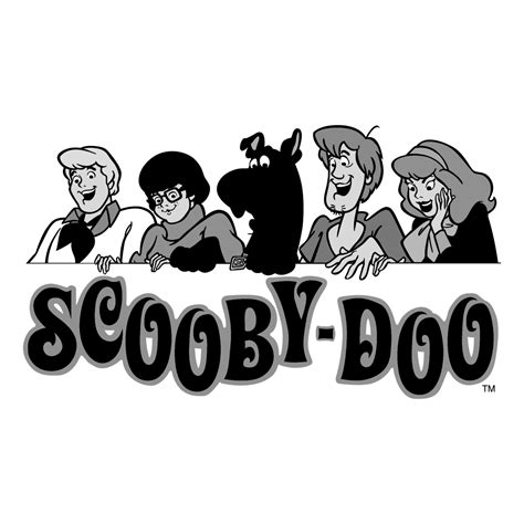 Scooby Doo Logo Black and White (3) - Brands Logos