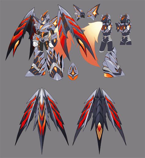 Crimson Valstrax Zero Concept Art - Mega Man X DiVE Art Gallery | Mega ...