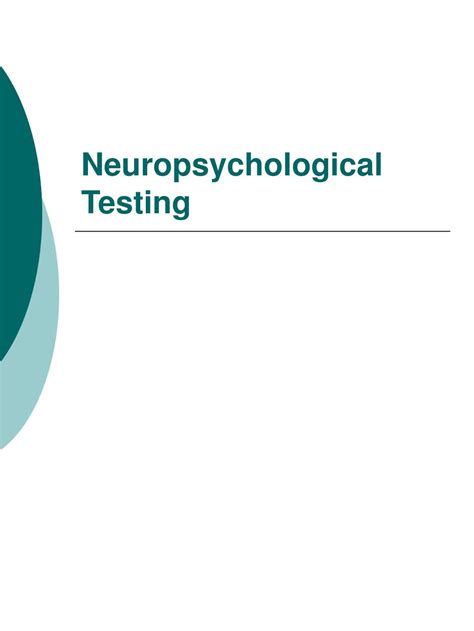 Image result for Neuropsych Testing