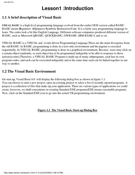 Visual Basic Tutorial 2 的图像结果