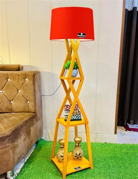 F N Italian Lamp with Home Decor Corner Design Jute Drum Shade, Bulb ...