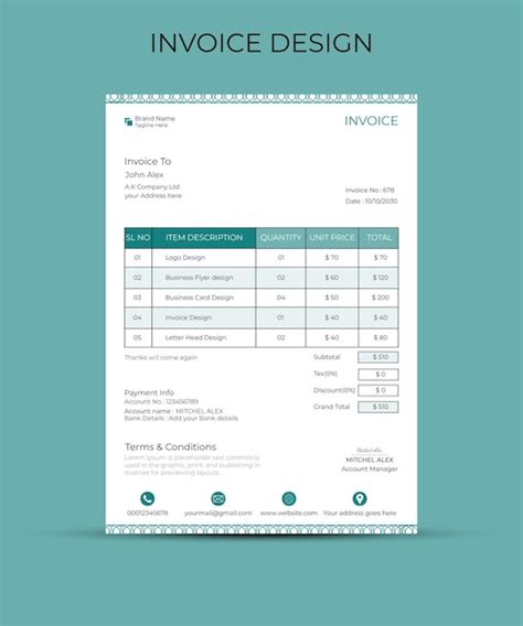 Image result for Simple Invoice Example