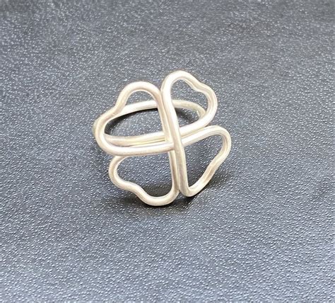 Silver925 Clover ring 12号（シルバー/クローバー/リング/アート/銀） | iichi ハンドメイド・クラフト作品 ...