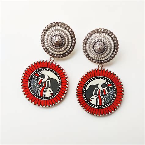 "Meena" Hand-painted Earring – BUTTERFLY TREE