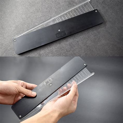 Flat Rubber Band Cutting Template | Tapered Ruler Template Tool ...
