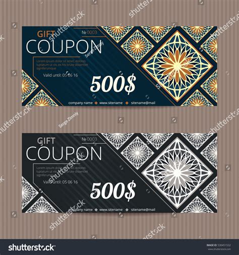 Gift Voucher Spanish Style Vector Discount Stock Vector (Royalty Free ...