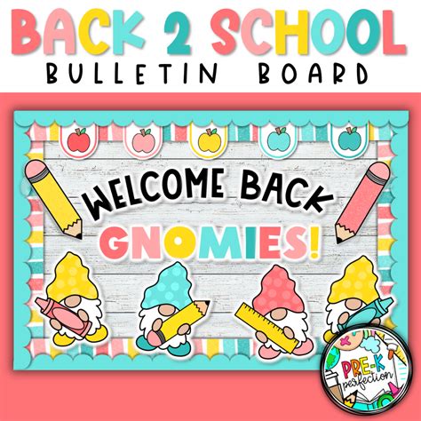 Welcome Back to School Bulletin Board | Back to School Decor | Gnome ...