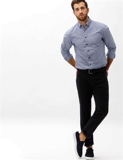 Men's fashion Pants Style CADIZ Perma Blue Straight Fit