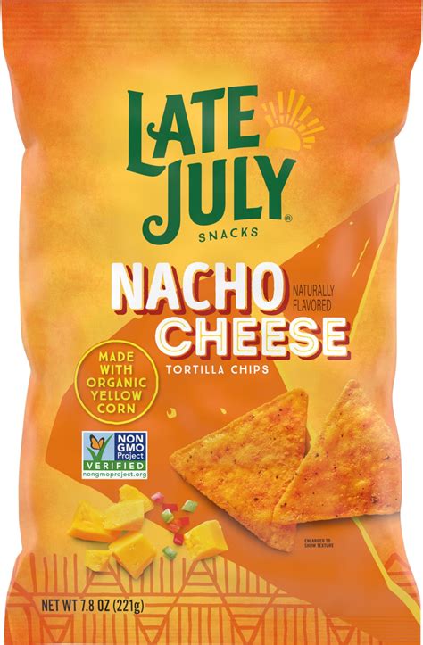 Amazon.com: Late July Snacks Nacho Cheese Tortilla Chips, 7.8 oz Bag ...